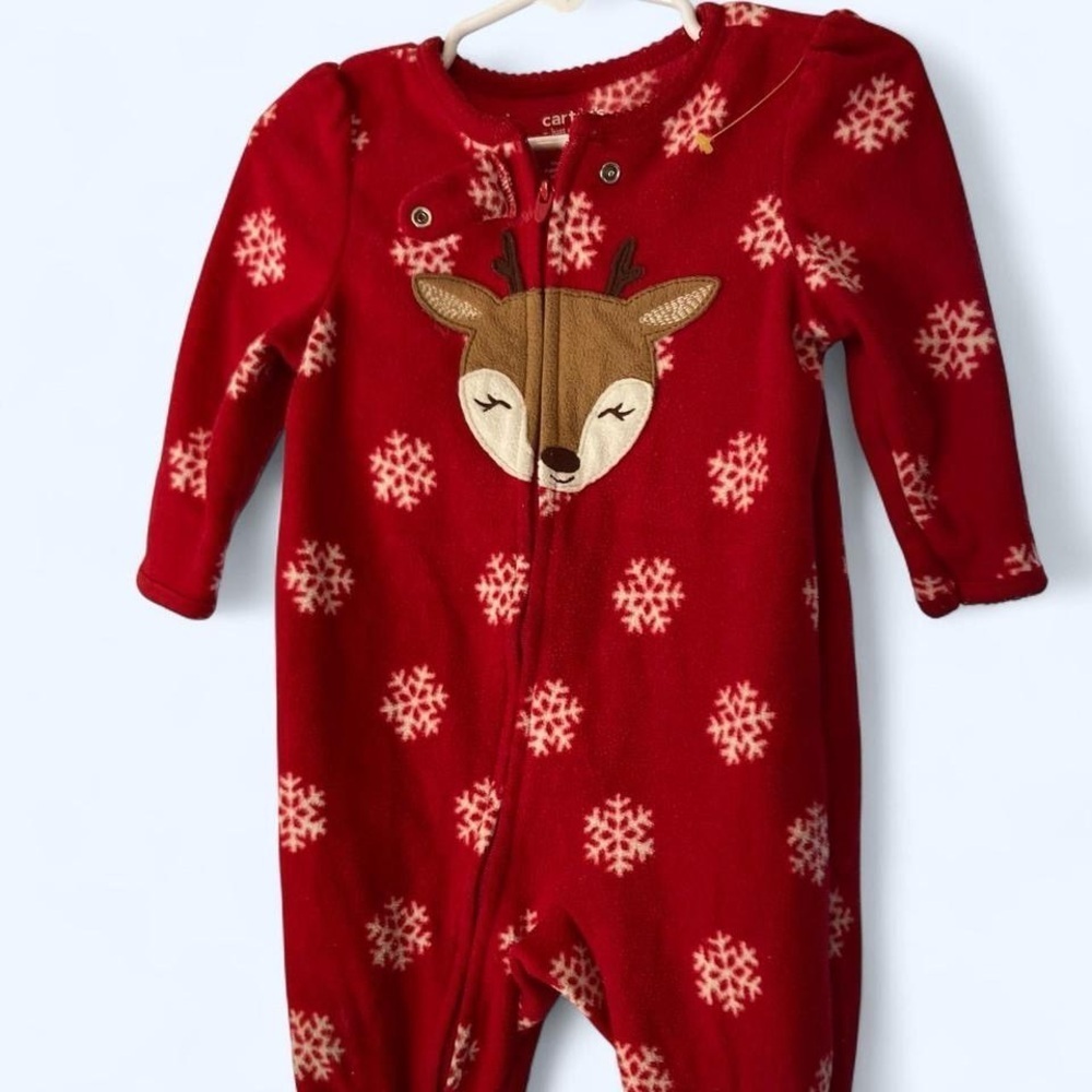 Red Carter's baby sleeper #babyfashion 12M